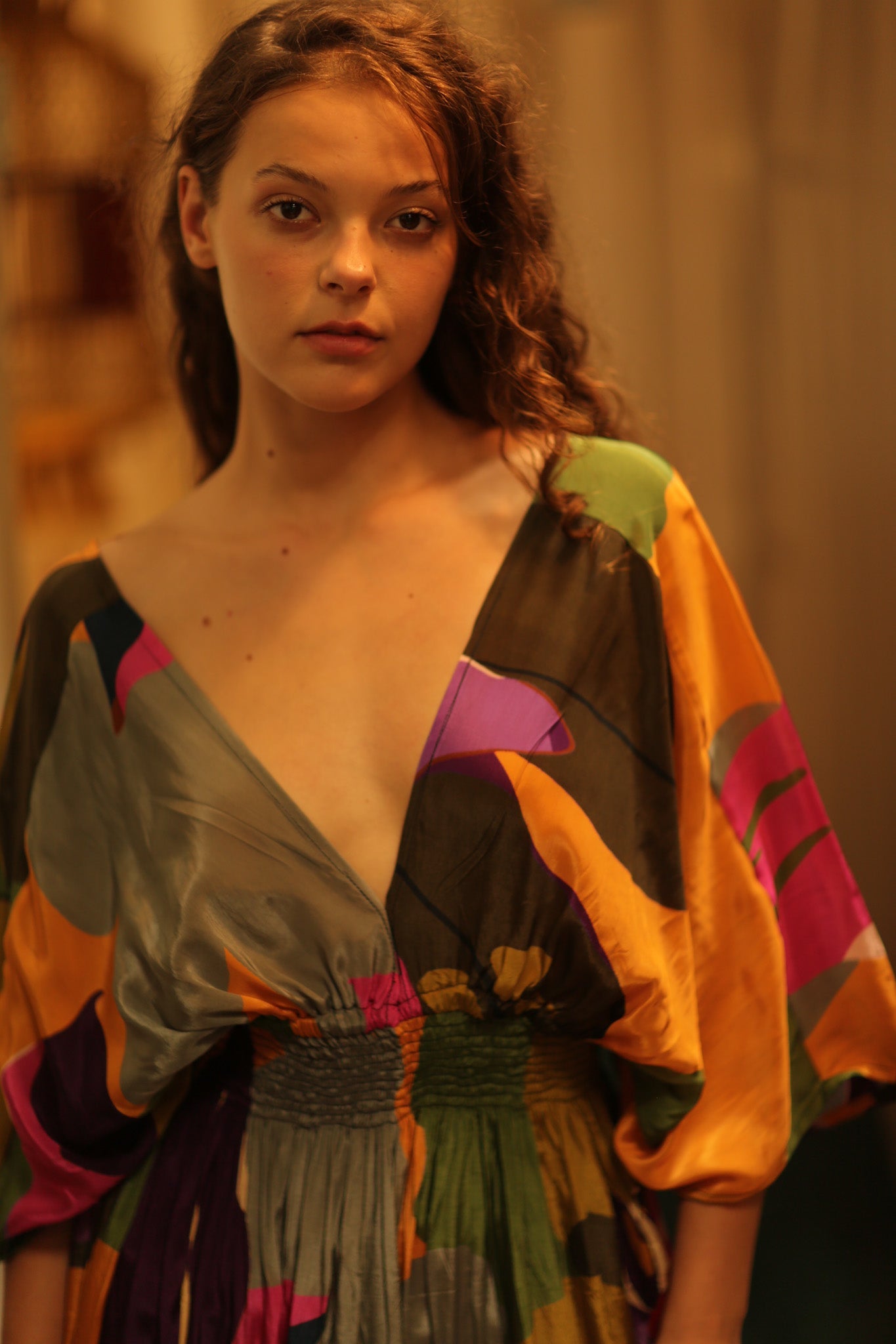 ZURI SILK DRESS CARNIVAL - BANGKOK TAILOR CLOTHING STORE - HANDMADE CLOTHING