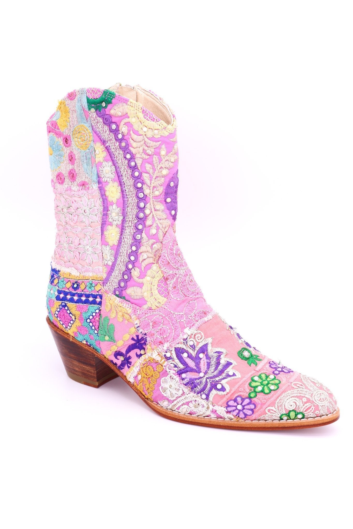 BOOTS GINALYN (PINK) - BANGKOK TAILOR CLOTHING STORE - HANDMADE CLOTHING
