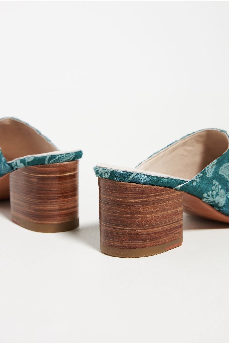 BOTANICAL HEELED MULES X ANTHROPOLOGIE - BANGKOK TAILOR CLOTHING STORE - HANDMADE CLOTHING