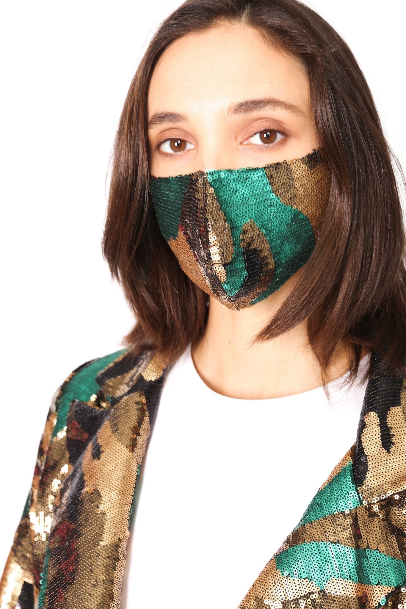 CAMOUFLAGE SEQUIN JACKET BLAZER DUMA - BANGKOK TAILOR CLOTHING STORE - HANDMADE CLOTHING