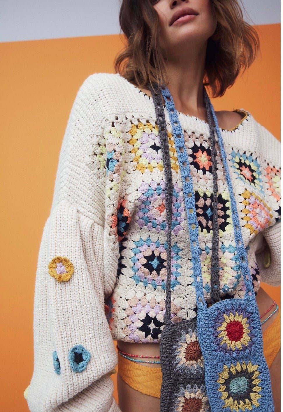 CORI CROCHET PHONE CROSSBODY - BANGKOK TAILOR CLOTHING STORE - HANDMADE CLOTHING