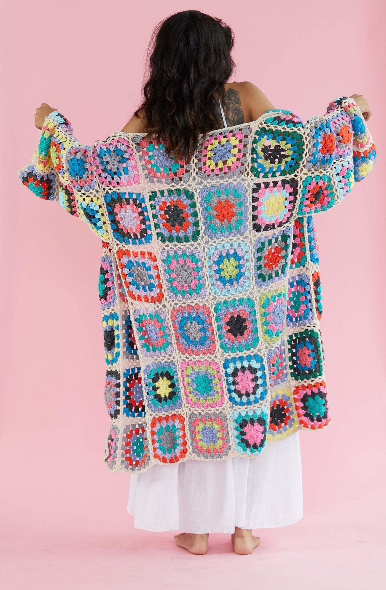 CROCHET CARDIGAN JACKET KOUMALY - BANGKOK TAILOR CLOTHING STORE - HANDMADE CLOTHING