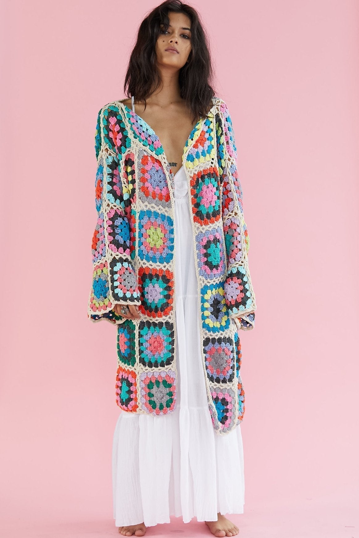CROCHET CARDIGAN JACKET KOUMALY - BANGKOK TAILOR CLOTHING STORE - HANDMADE CLOTHING