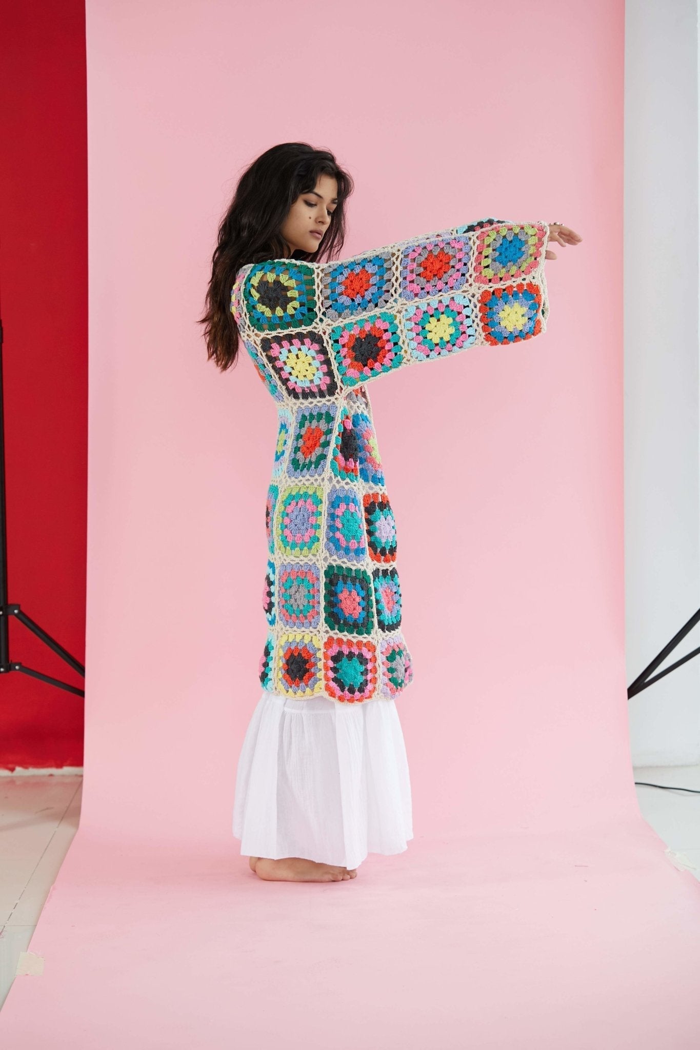 CROCHET CARDIGAN JACKET KOUMALY - BANGKOK TAILOR CLOTHING STORE - HANDMADE CLOTHING