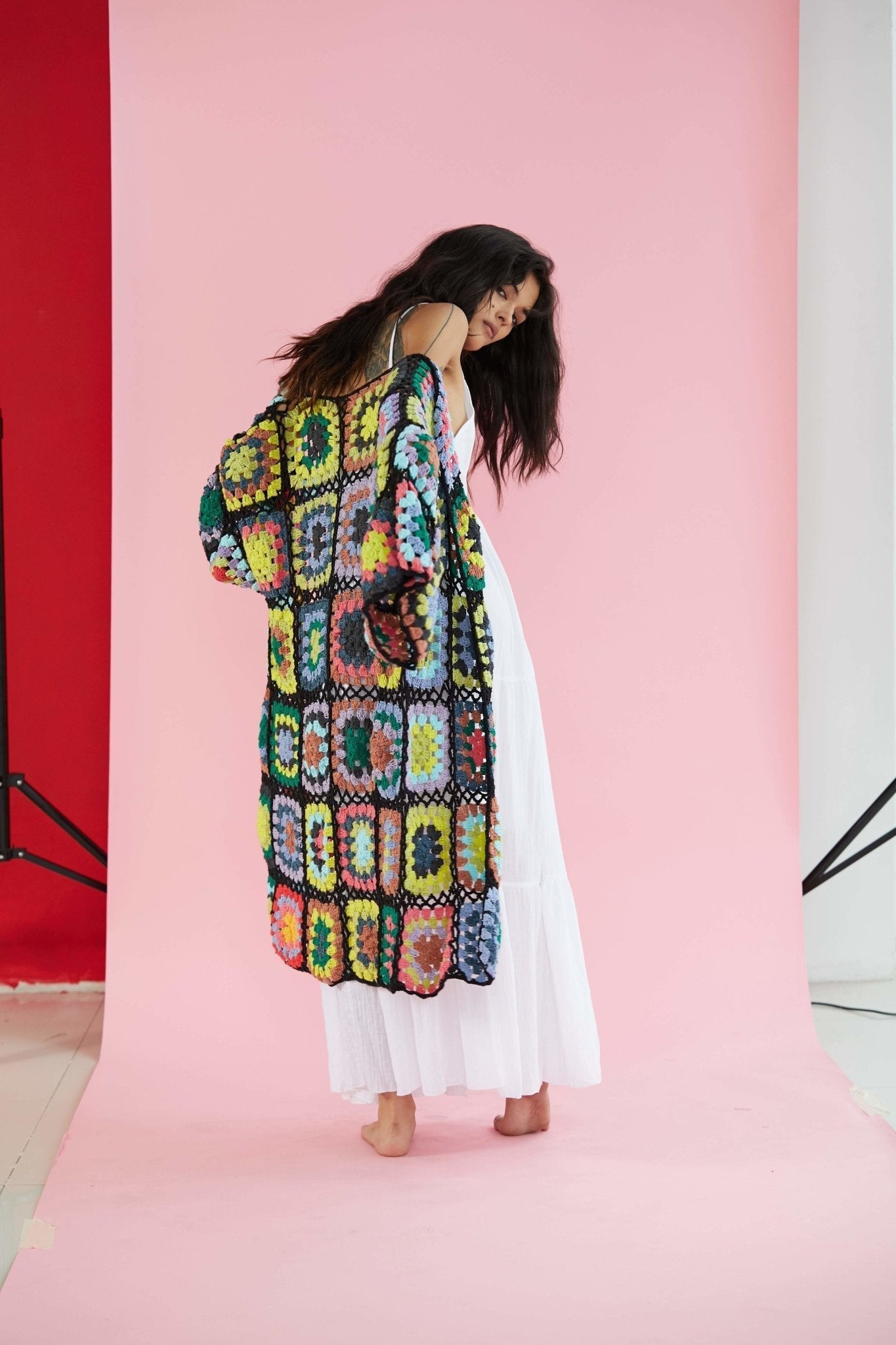 CROCHET CARDIGAN JACKET KOUMALY - BANGKOK TAILOR CLOTHING STORE - HANDMADE CLOTHING