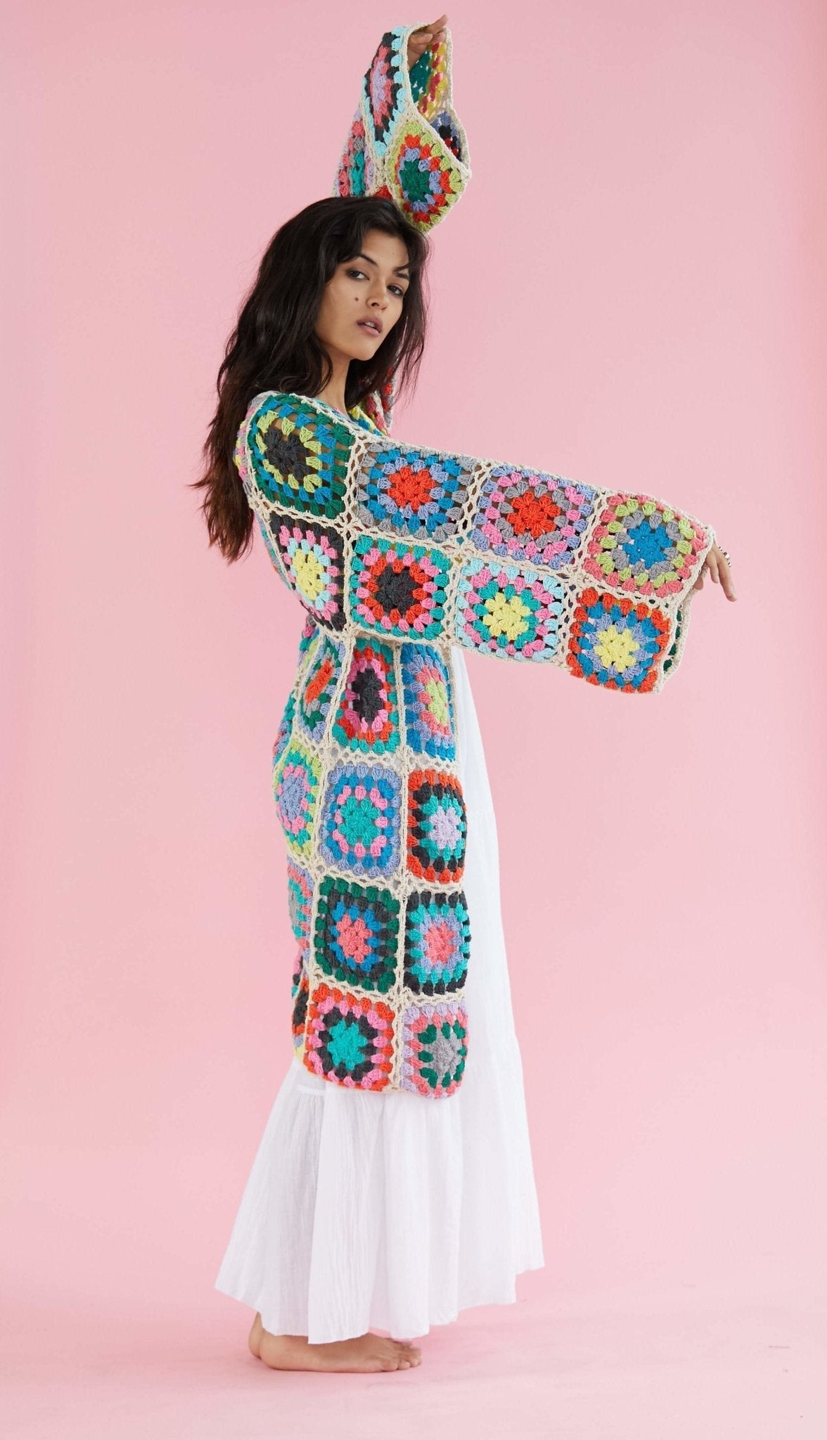 CROCHET CARDIGAN JACKET KOUMALY - BANGKOK TAILOR CLOTHING STORE - HANDMADE CLOTHING