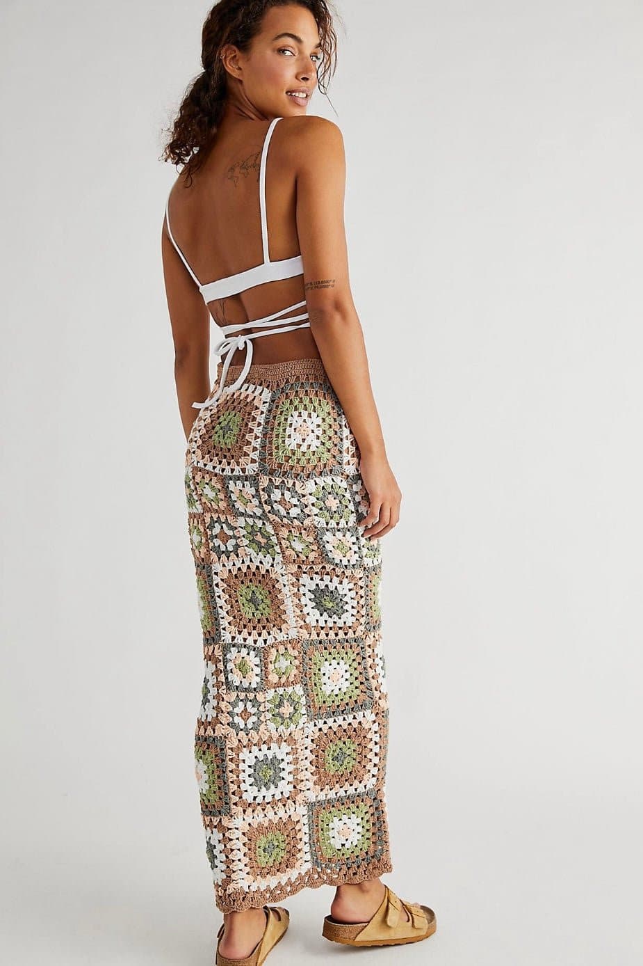 CROCHET DREAM MAXI SKIRT LISA X FREE PEOPLE - BANGKOK TAILOR CLOTHING STORE - HANDMADE CLOTHING