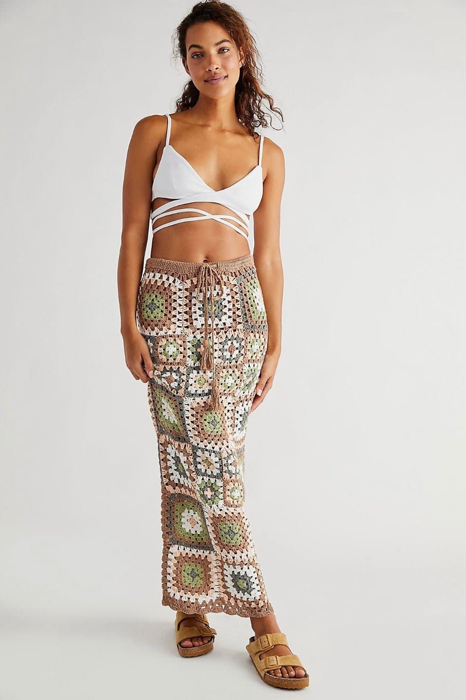 CROCHET DREAM MAXI SKIRT LISA X FREE PEOPLE - BANGKOK TAILOR CLOTHING STORE - HANDMADE CLOTHING