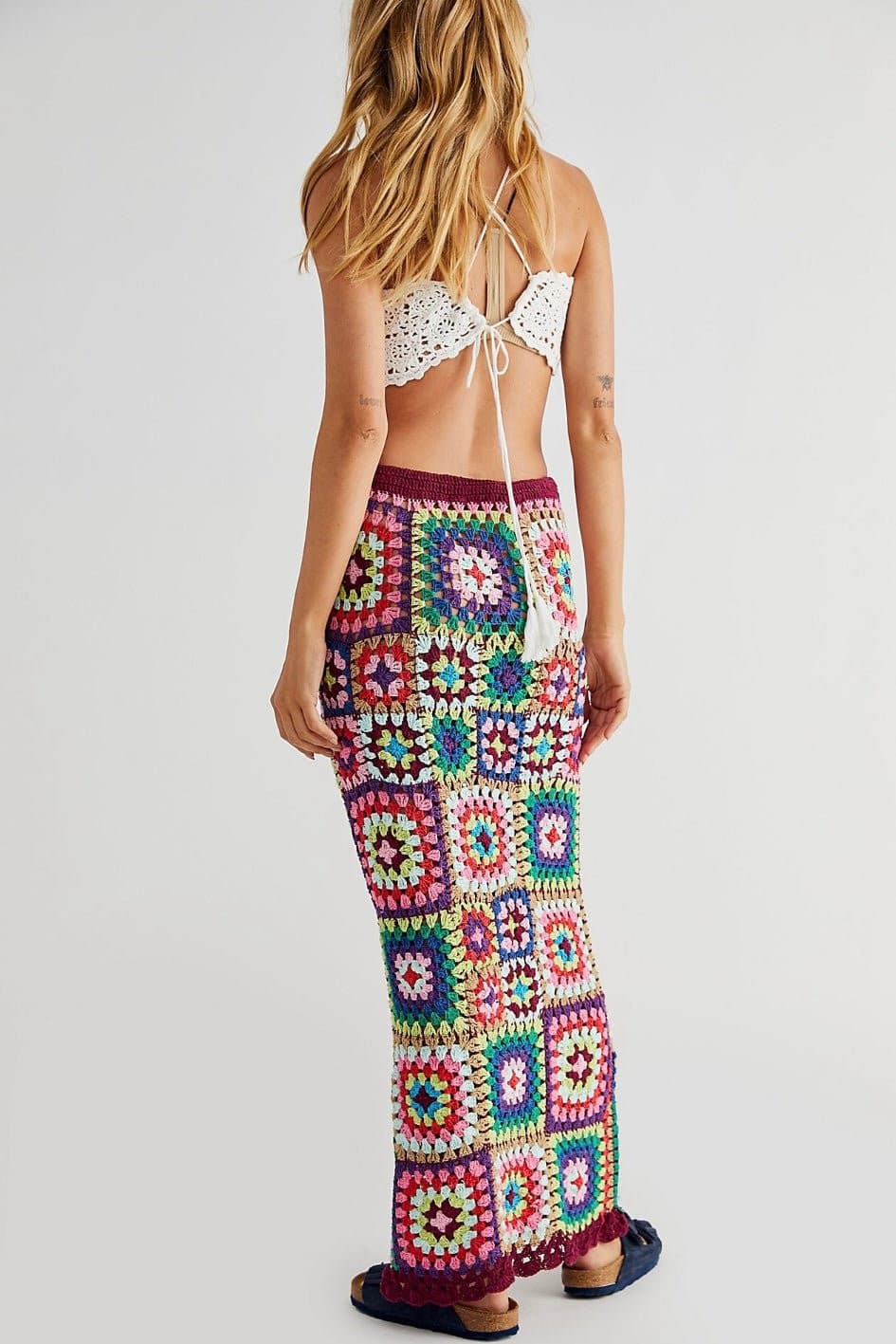 CROCHET DREAM MAXI SKIRT LISA X FREE PEOPLE - BANGKOK TAILOR CLOTHING STORE - HANDMADE CLOTHING