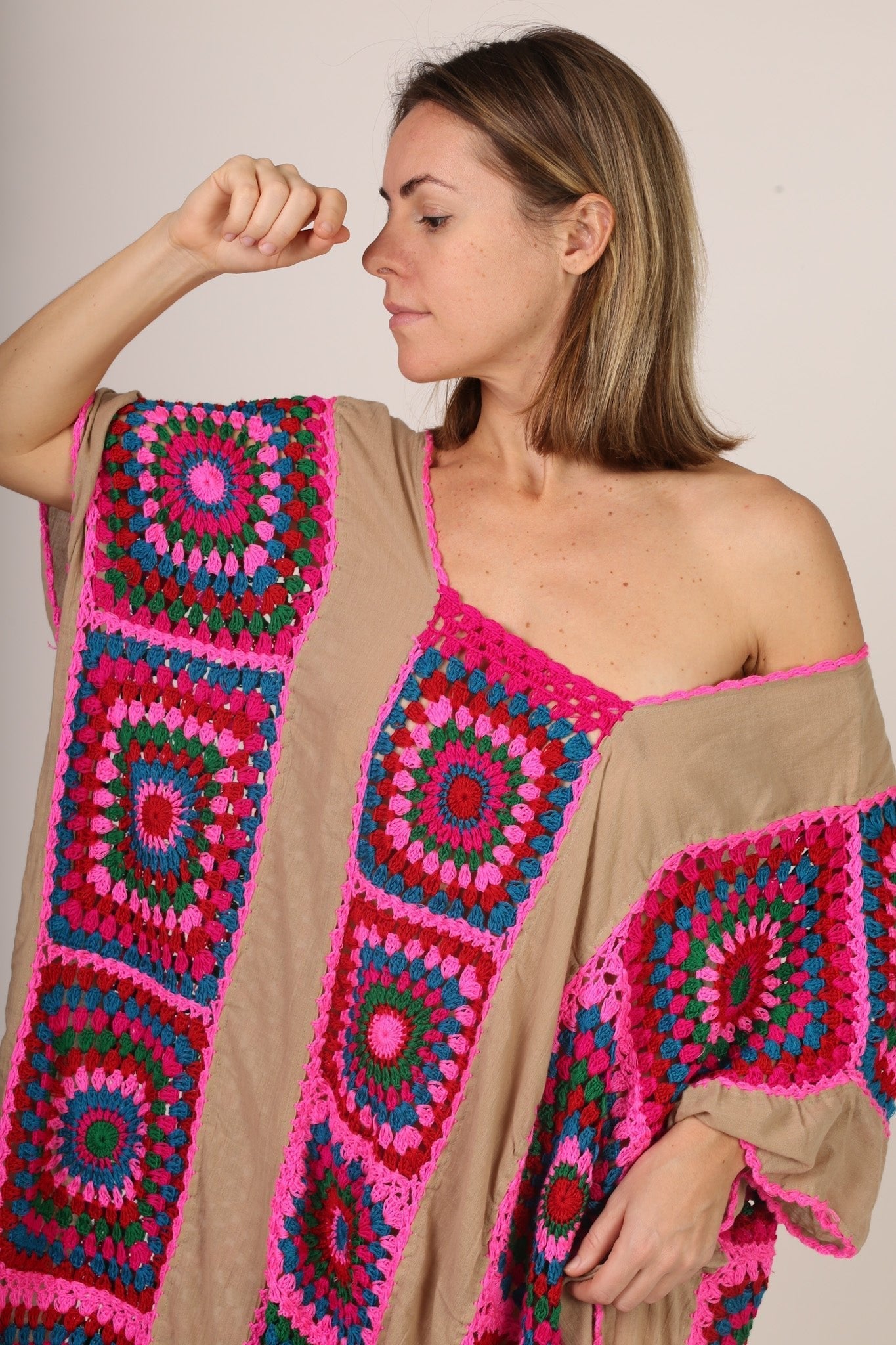 CROCHET KAFTAN JENUS - BANGKOK TAILOR CLOTHING STORE - HANDMADE CLOTHING