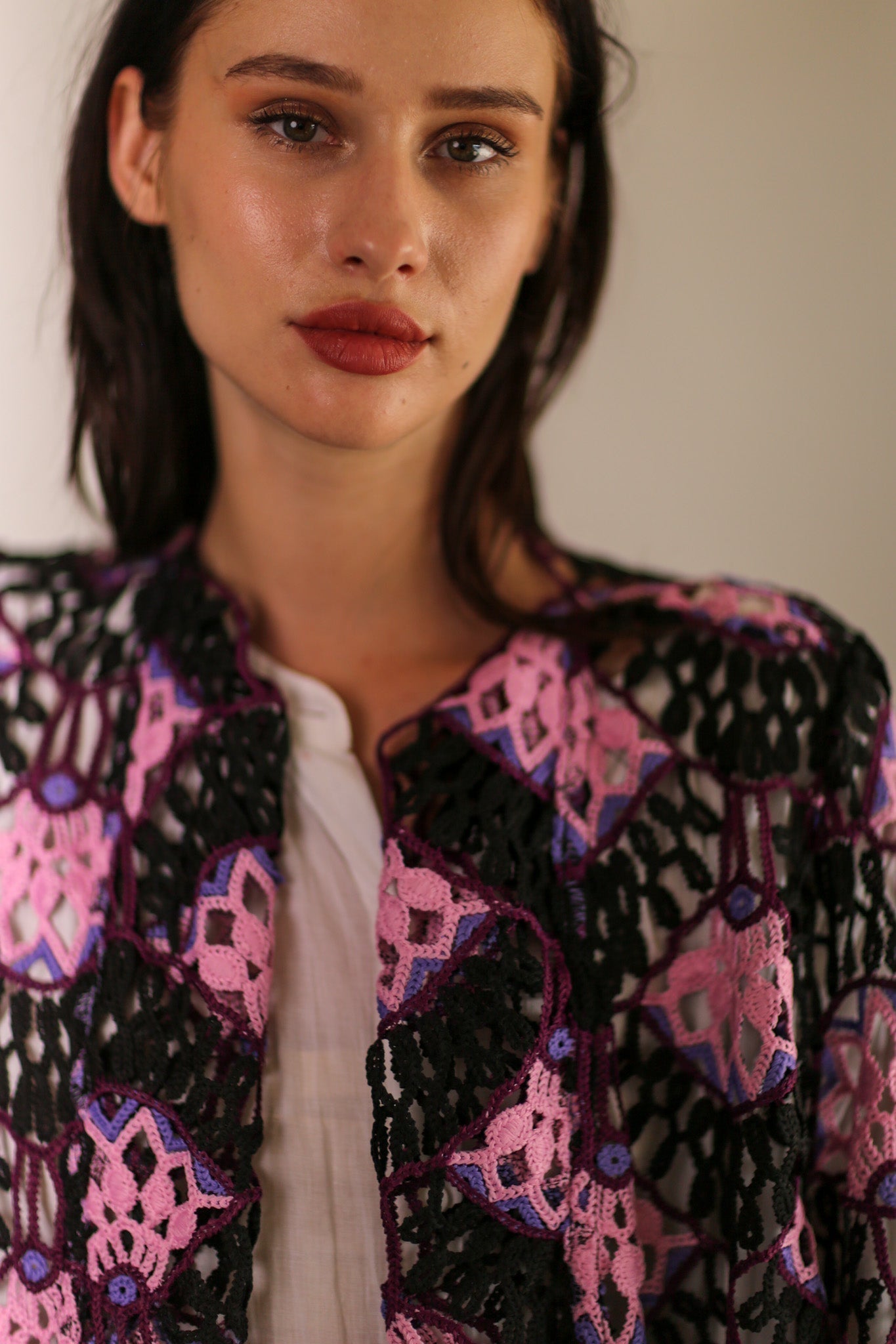 CROCHET KIMONO FRANKY - BANGKOK TAILOR CLOTHING STORE - HANDMADE CLOTHING