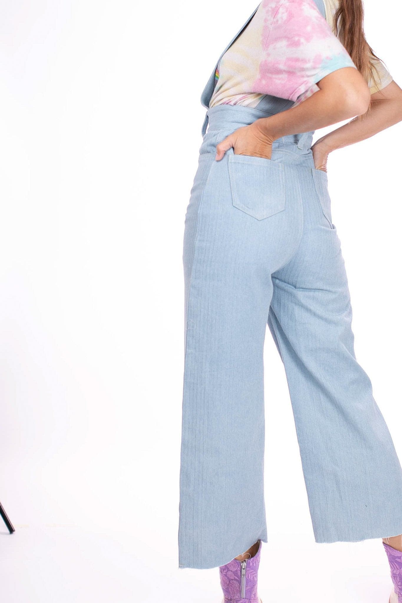 DENIM JUMPSUIT ELENA - BANGKOK TAILOR CLOTHING STORE - HANDMADE CLOTHING