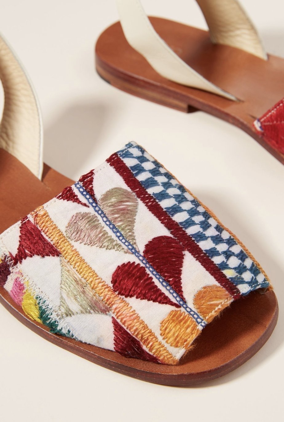 DESSA EMBROIDERED SLING BACK SANDALS X ANTHROPOLOGIE - BANGKOK TAILOR CLOTHING STORE - HANDMADE CLOTHING