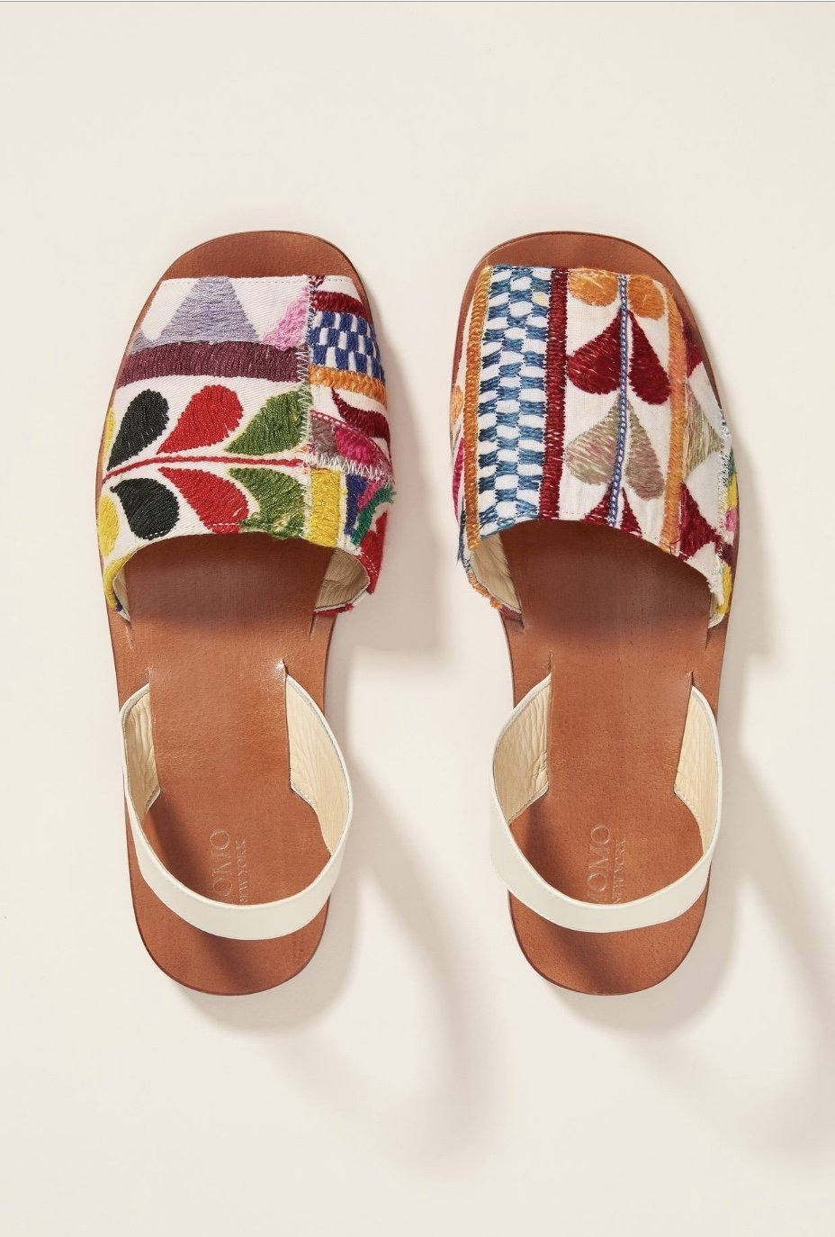 DESSA EMBROIDERED SLING BACK SANDALS X ANTHROPOLOGIE - BANGKOK TAILOR CLOTHING STORE - HANDMADE CLOTHING
