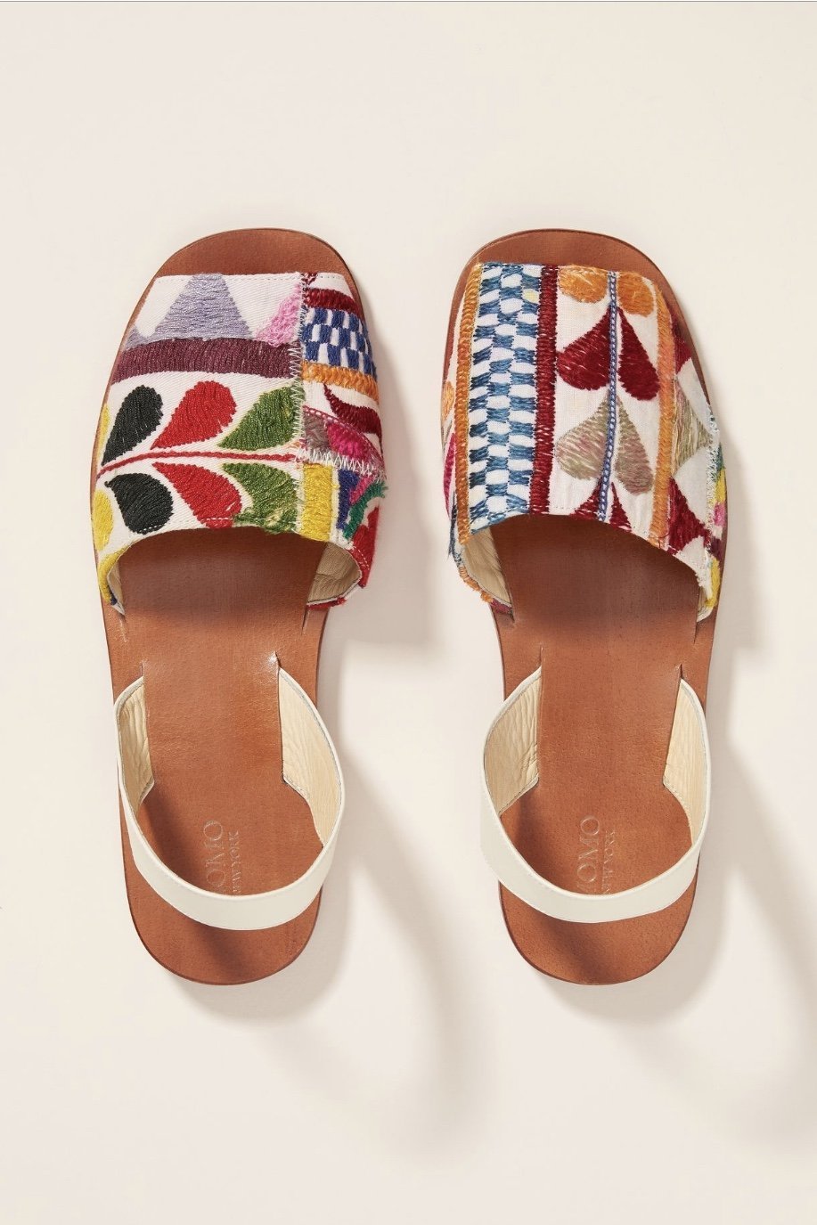 DESSA EMBROIDERED SLING BACK SANDALS X ANTHROPOLOGIE - BANGKOK TAILOR CLOTHING STORE - HANDMADE CLOTHING