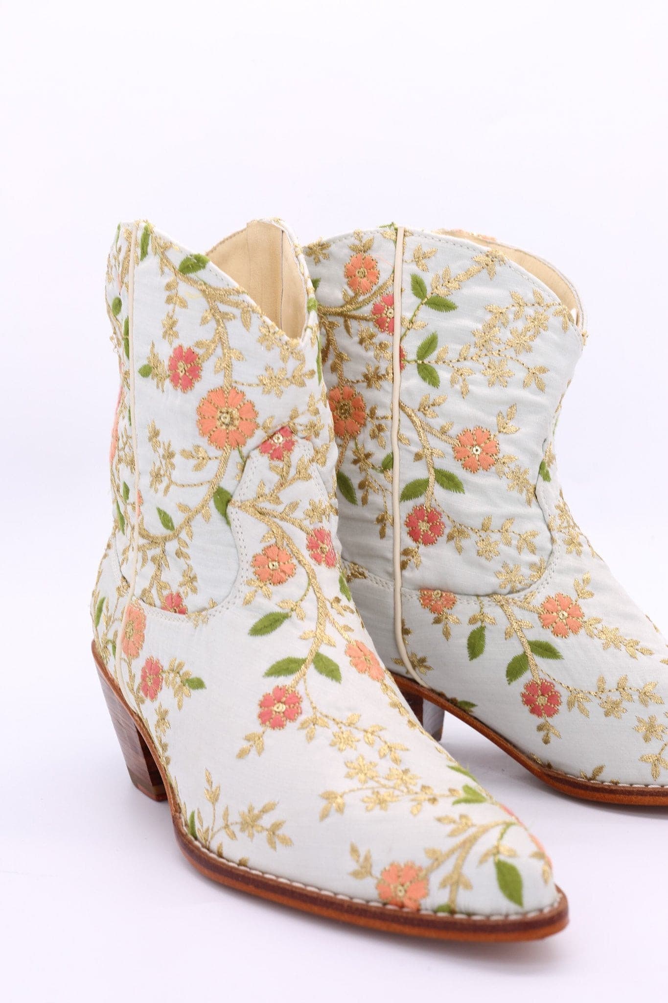 ELOISE SHORT WESTERN ANKLE BOOTS - BANGKOK TAILOR CLOTHING STORE - HANDMADE CLOTHING