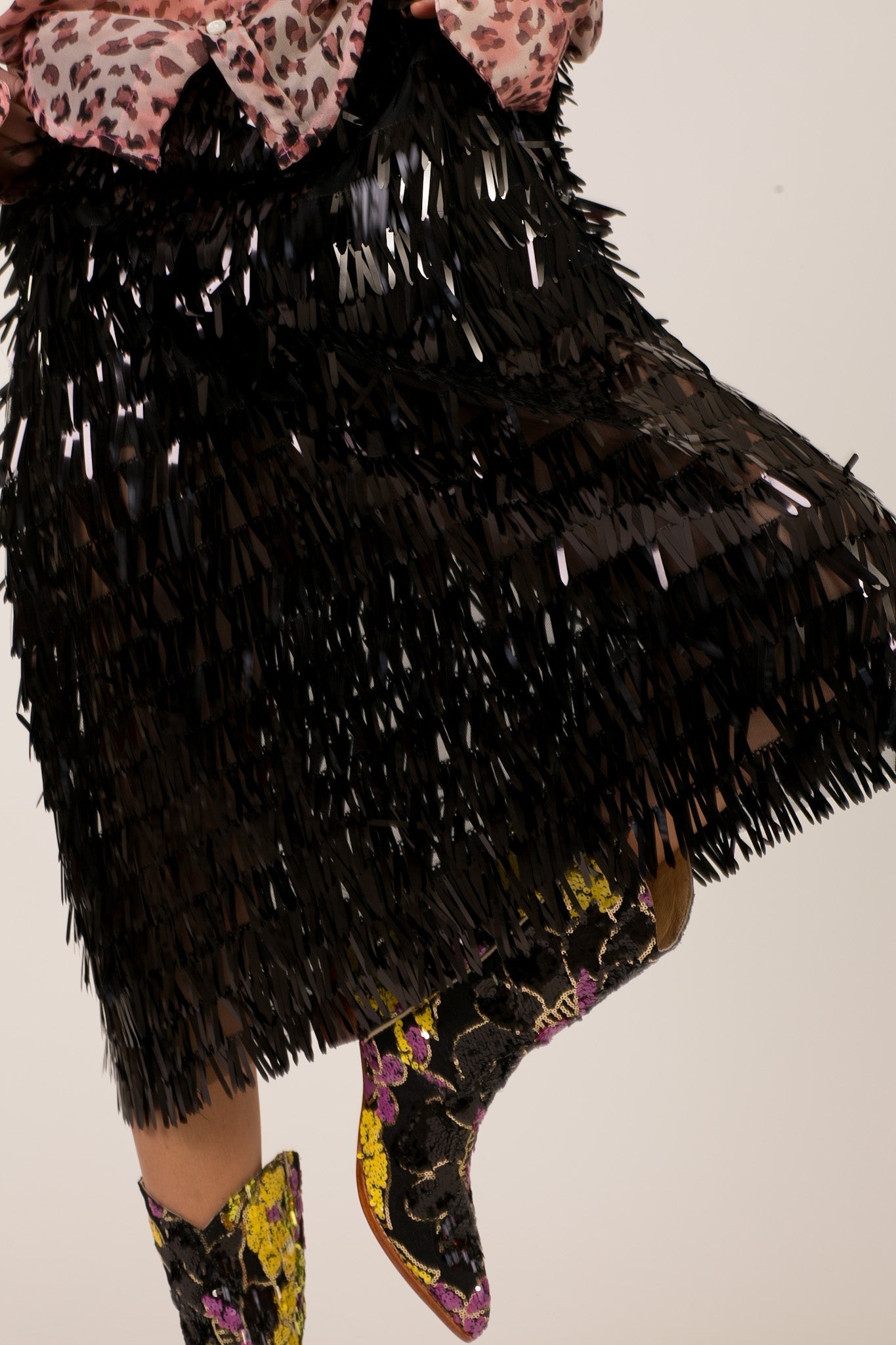EMBELLISHED SKIRT LUZU - BANGKOK TAILOR CLOTHING STORE - HANDMADE CLOTHING