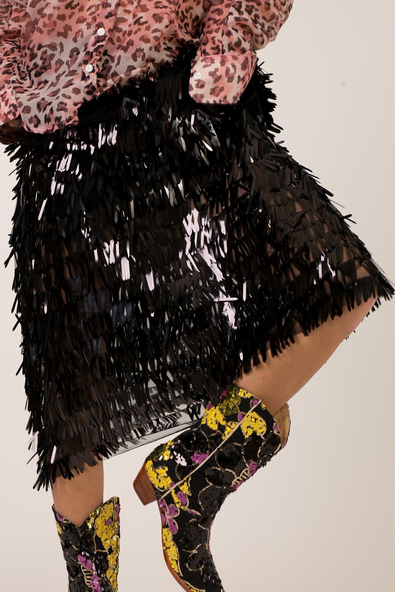 EMBELLISHED SKIRT LUZU - BANGKOK TAILOR CLOTHING STORE - HANDMADE CLOTHING