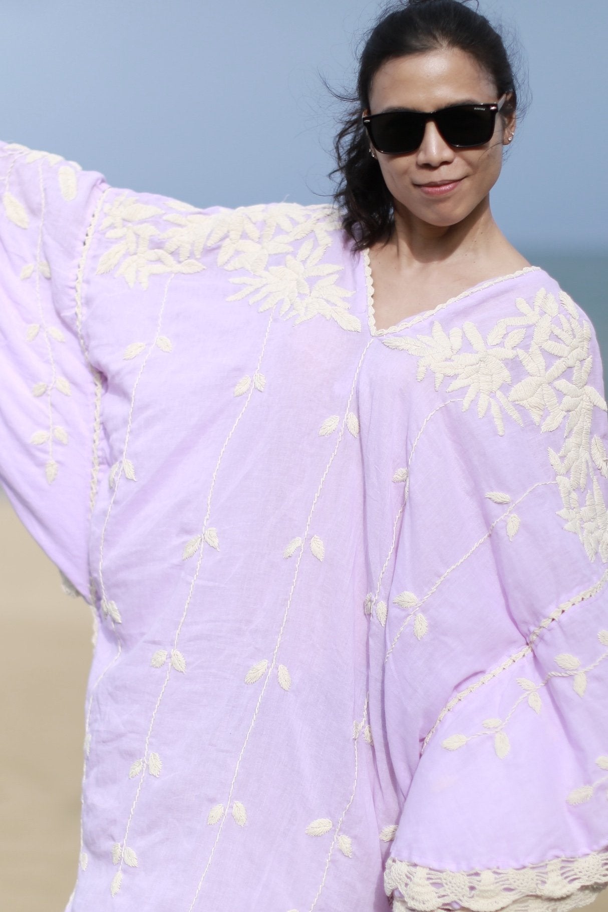 EMBROIDERED KAFTAN NATALIE - BANGKOK TAILOR CLOTHING STORE - HANDMADE CLOTHING