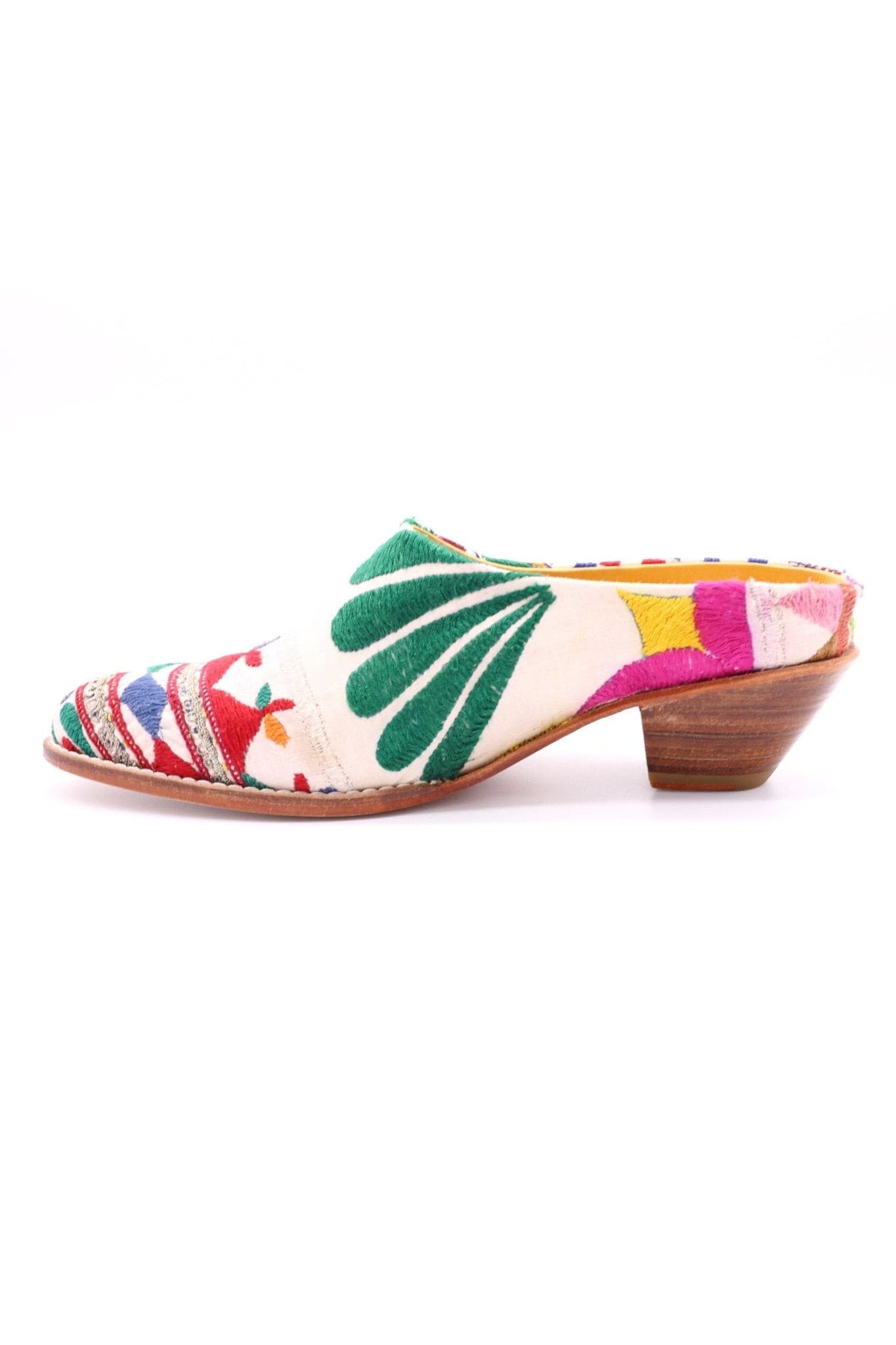 EMBROIDERED PATCHWORK MULES KONSTANZE - BANGKOK TAILOR CLOTHING STORE - HANDMADE CLOTHING