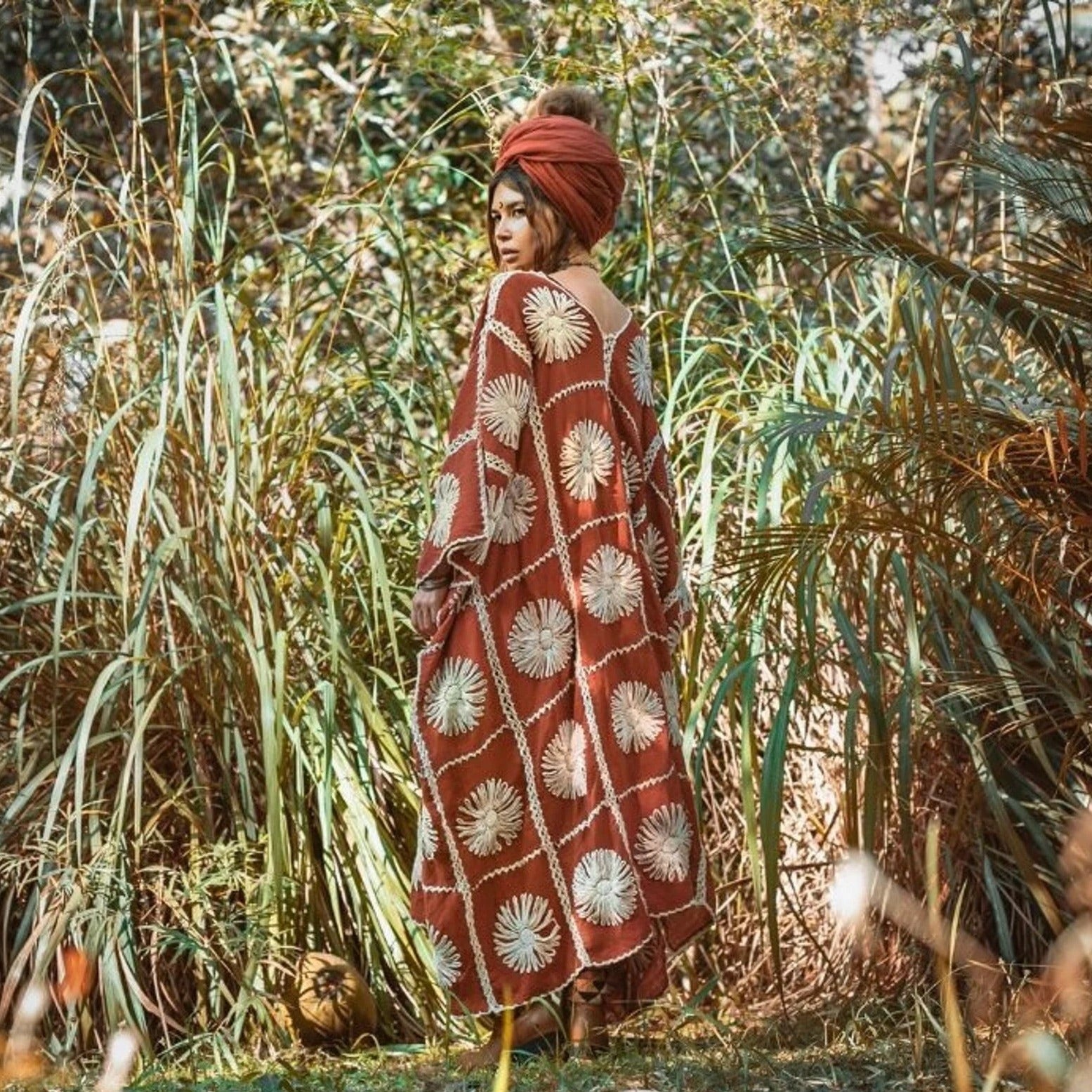 FLORA HAND CROCHET KIMONO - BANGKOK TAILOR CLOTHING STORE - HANDMADE CLOTHING