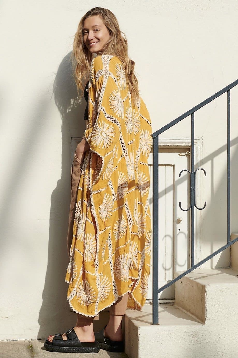 FLORA HAND CROCHET KIMONO - BANGKOK TAILOR CLOTHING STORE - HANDMADE CLOTHING