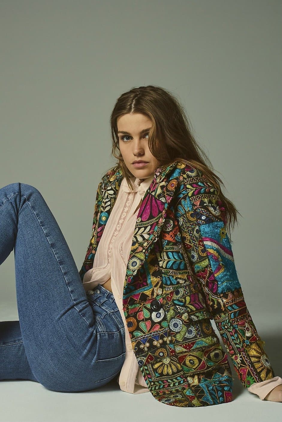 FRIDA VINTAGE PATCHWORK BLAZER X FREE PEOPLE - BANGKOK TAILOR CLOTHING STORE - HANDMADE CLOTHING