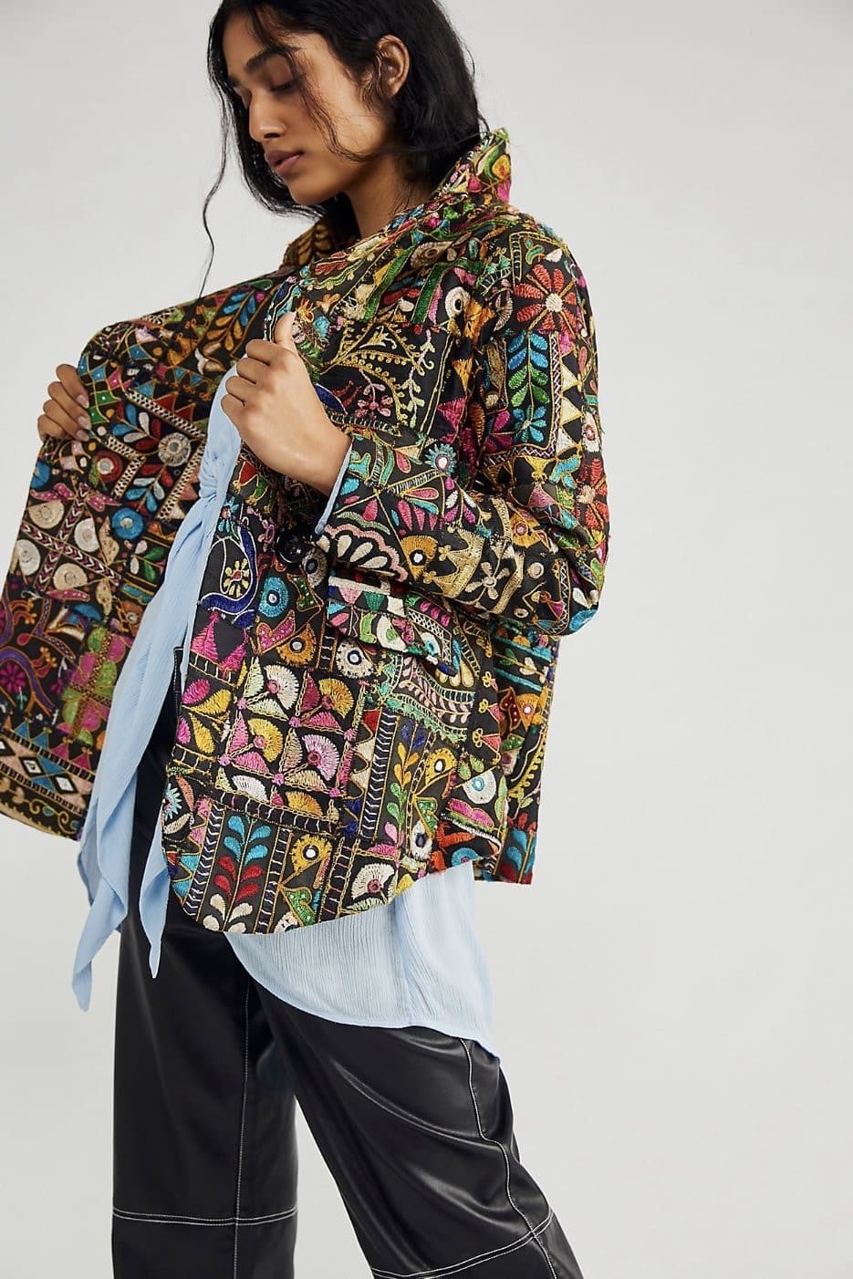 FRIDA VINTAGE PATCHWORK BLAZER X FREE PEOPLE - BANGKOK TAILOR CLOTHING STORE - HANDMADE CLOTHING
