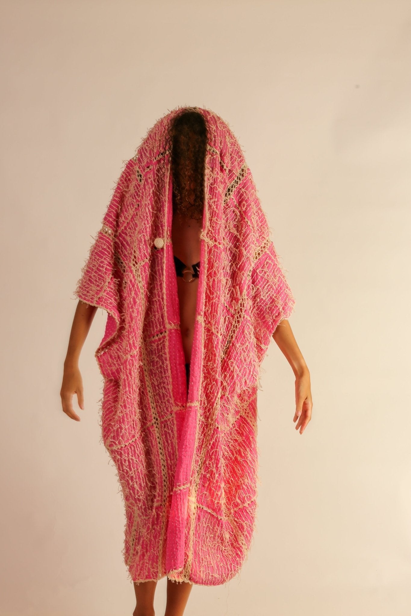 FRINGE STITCH KIMONO MADONNA - BANGKOK TAILOR CLOTHING STORE - HANDMADE CLOTHING