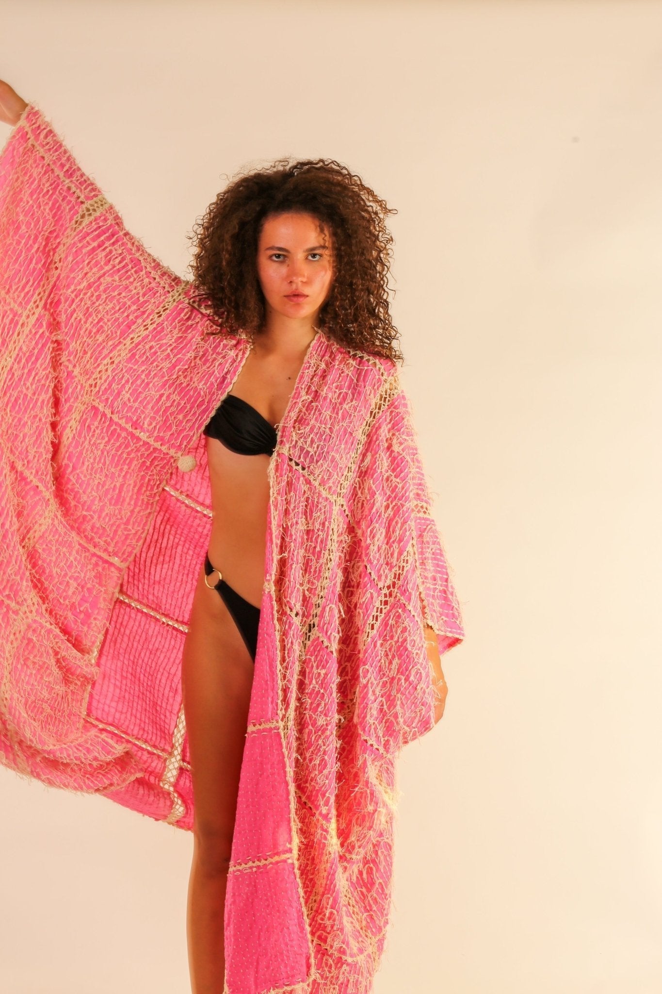 FRINGE STITCH KIMONO MADONNA - BANGKOK TAILOR CLOTHING STORE - HANDMADE CLOTHING