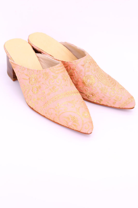 HEELED MULES KAY X ANTHROPOLOGIE - BANGKOK TAILOR CLOTHING STORE - HANDMADE CLOTHING
