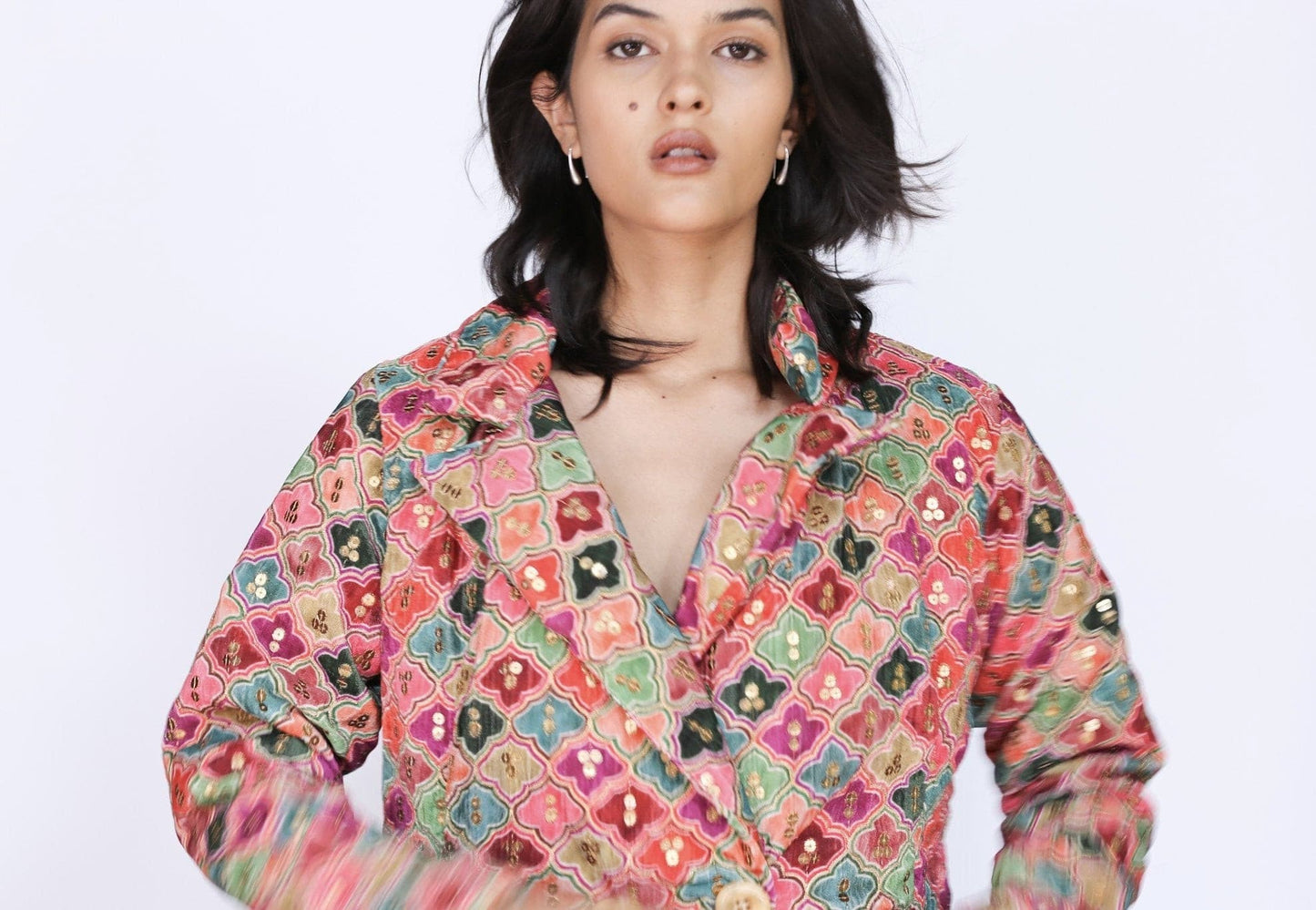 Jacket Frida Velvet Embroidered Sequin - BANGKOK TAILOR CLOTHING STORE - HANDMADE CLOTHING