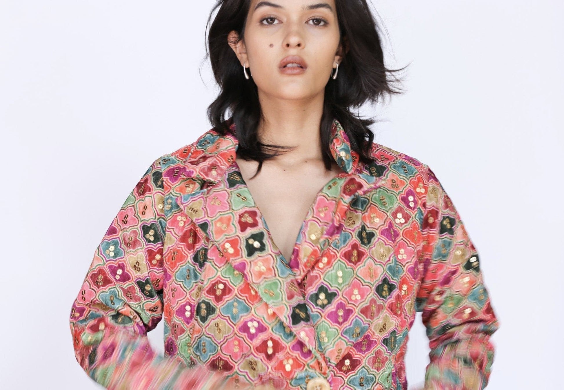 Jacket Frida Velvet Embroidered Sequin - BANGKOK TAILOR CLOTHING STORE - HANDMADE CLOTHING