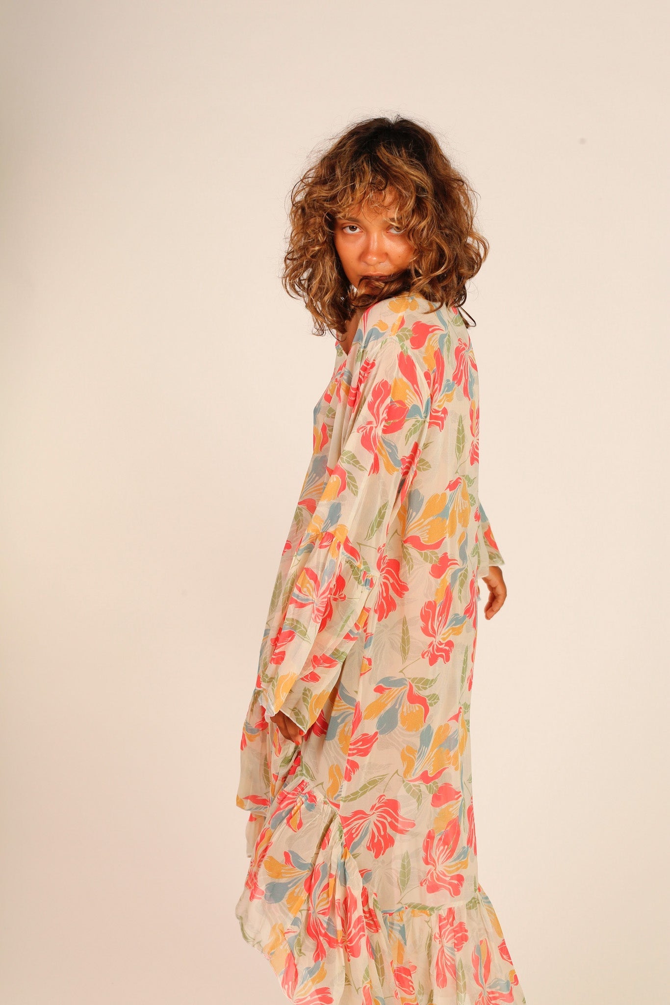 KAFTAN DRESS MADEENA - BANGKOK TAILOR CLOTHING STORE - HANDMADE CLOTHING