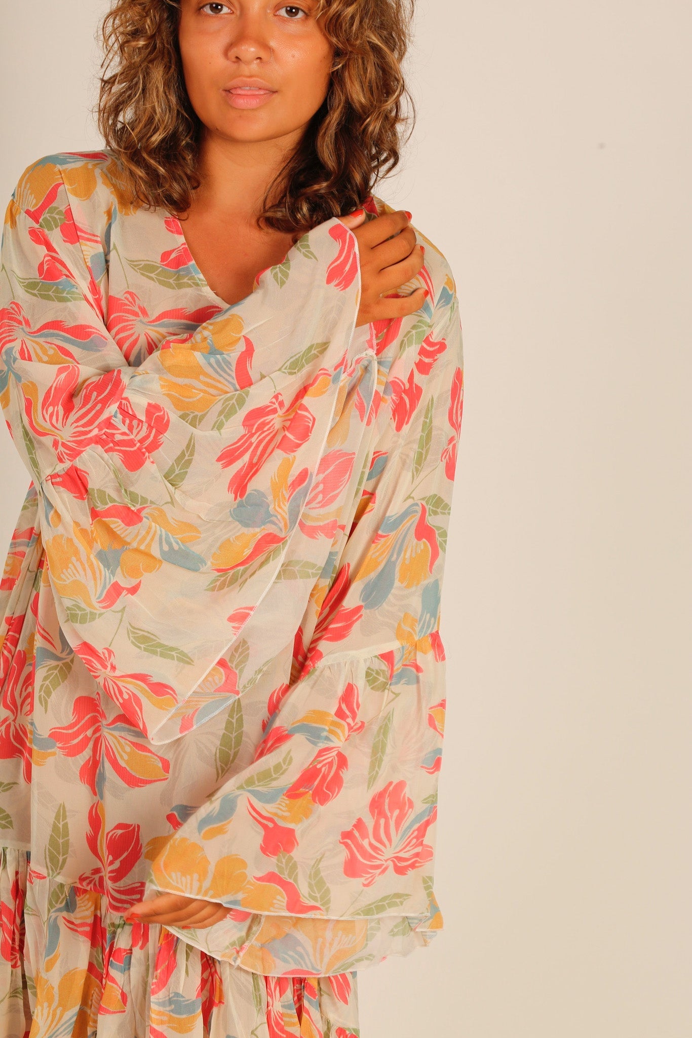 KAFTAN DRESS MADEENA - BANGKOK TAILOR CLOTHING STORE - HANDMADE CLOTHING