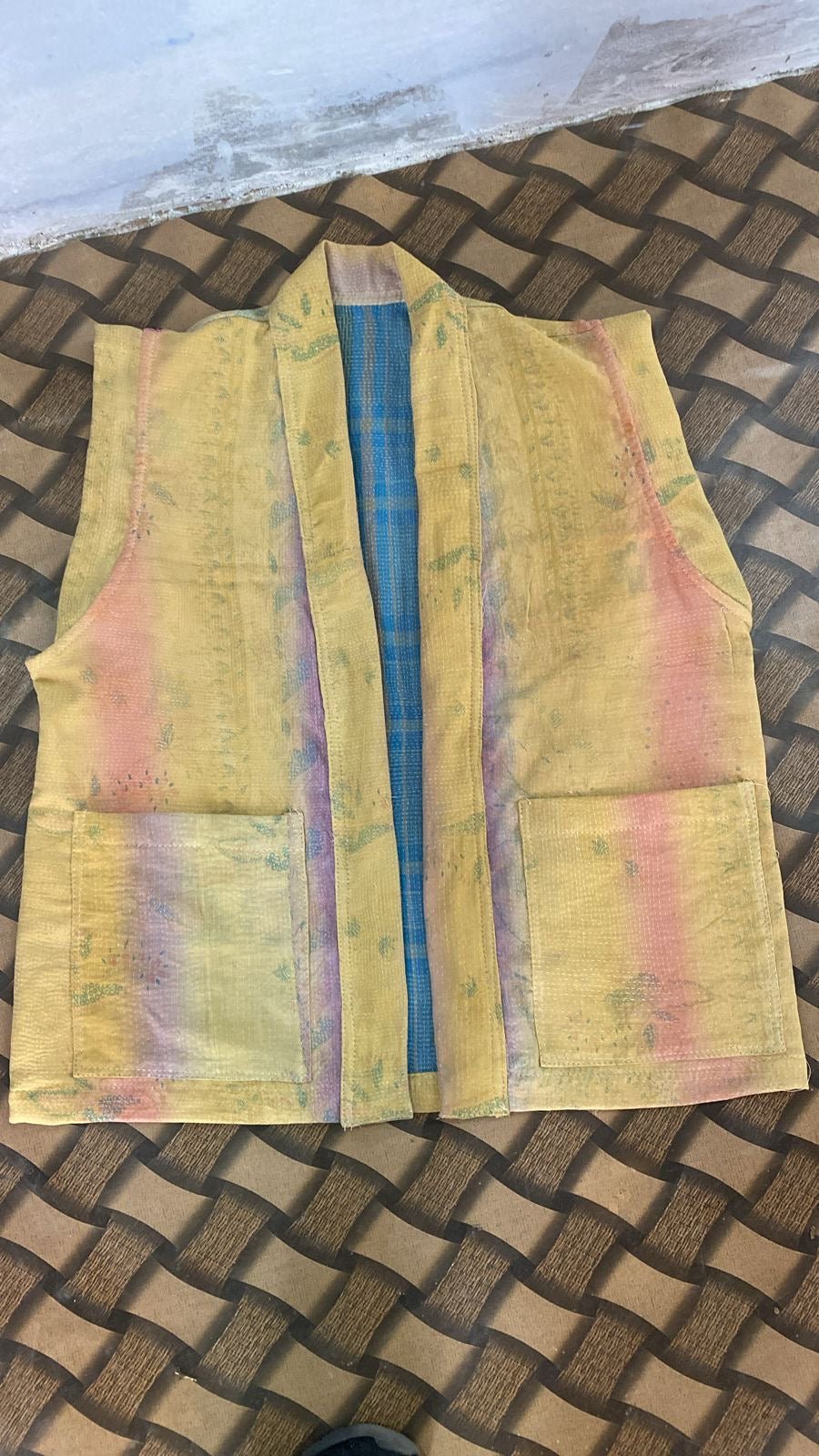 KANTHA QUILT VEST AMIRA - BANGKOK TAILOR CLOTHING STORE - HANDMADE CLOTHING