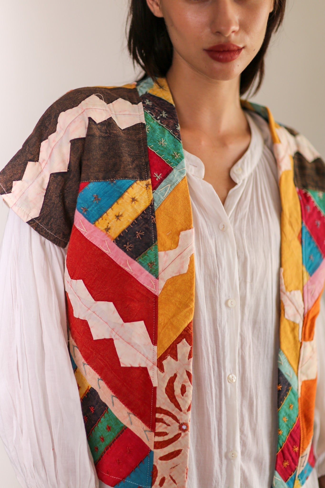KIMONO VEST KREATREES - BANGKOK TAILOR CLOTHING STORE - HANDMADE CLOTHING