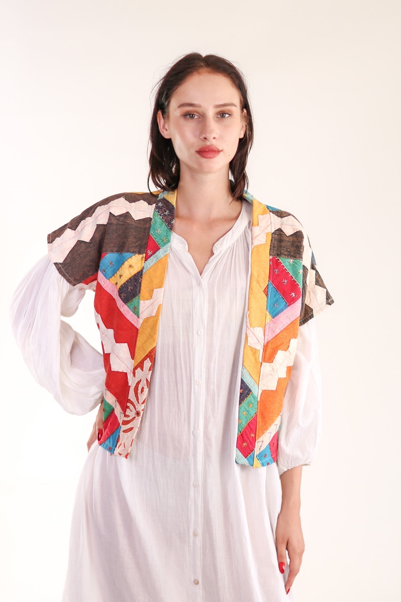 KIMONO VEST KREATREES - BANGKOK TAILOR CLOTHING STORE - HANDMADE CLOTHING