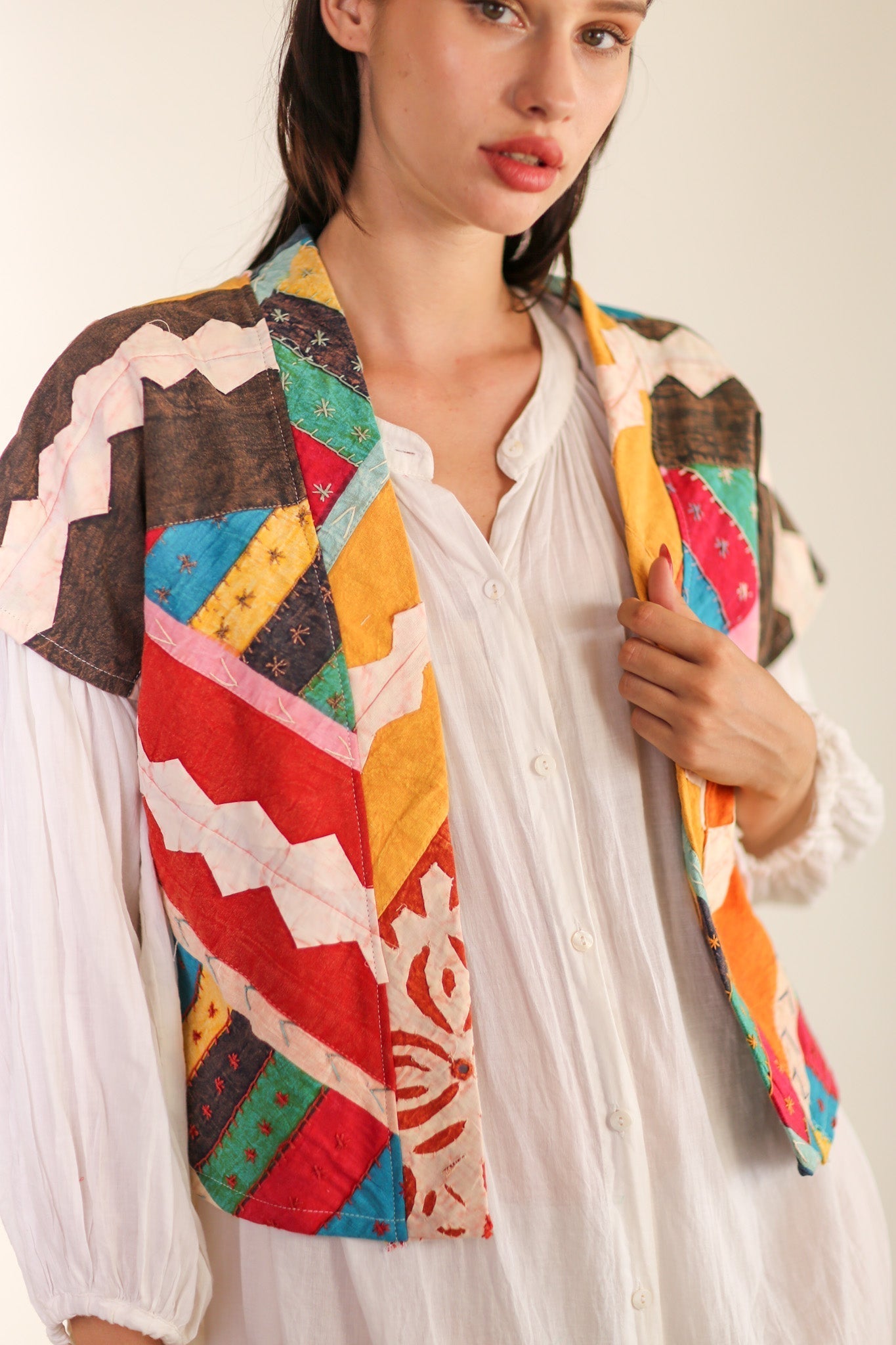 KIMONO VEST KREATREES - BANGKOK TAILOR CLOTHING STORE - HANDMADE CLOTHING