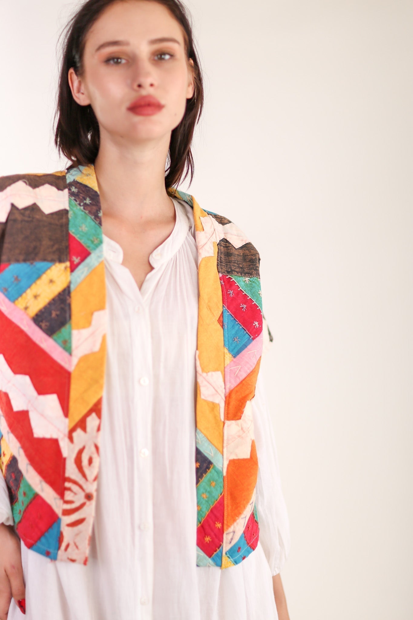 KIMONO VEST KREATREES - BANGKOK TAILOR CLOTHING STORE - HANDMADE CLOTHING