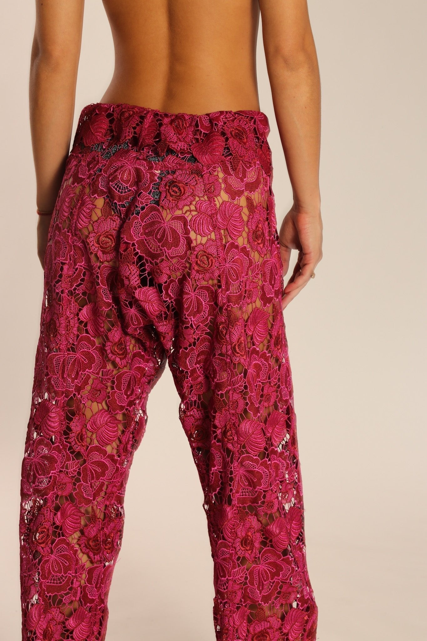 LACE WRAP FISHERMAN PANTS MALIBU - BANGKOK TAILOR CLOTHING STORE - HANDMADE CLOTHING
