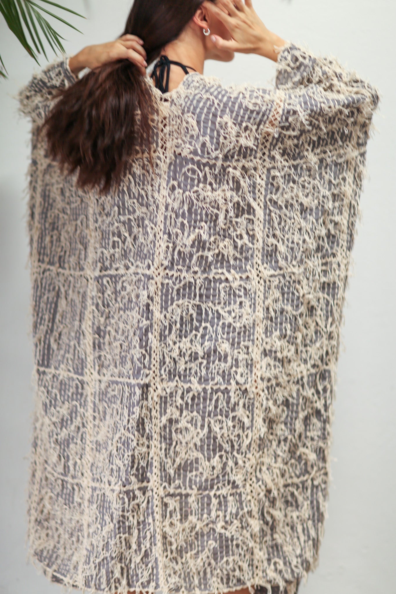 MAXI KIMONO HAND STITCH BONYU - BANGKOK TAILOR CLOTHING STORE - HANDMADE CLOTHING