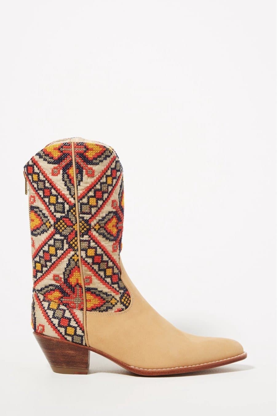 NEEDLESTITCH EMBROIDERED WESTERN BOOTS X ANTHROPOLOGIE - BANGKOK TAILOR CLOTHING STORE - HANDMADE CLOTHING