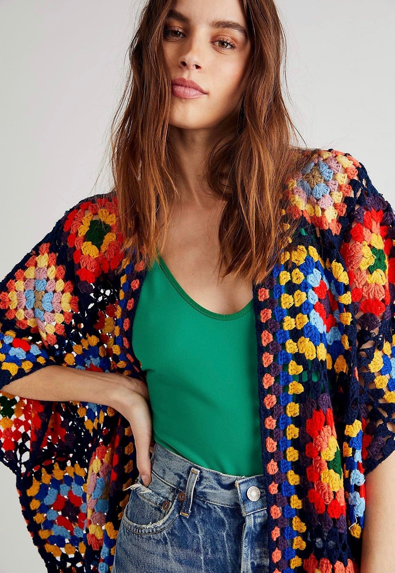 NONI HAND CROCHET PONCHO X FREE PEOPLE - BANGKOK TAILOR CLOTHING STORE - HANDMADE CLOTHING
