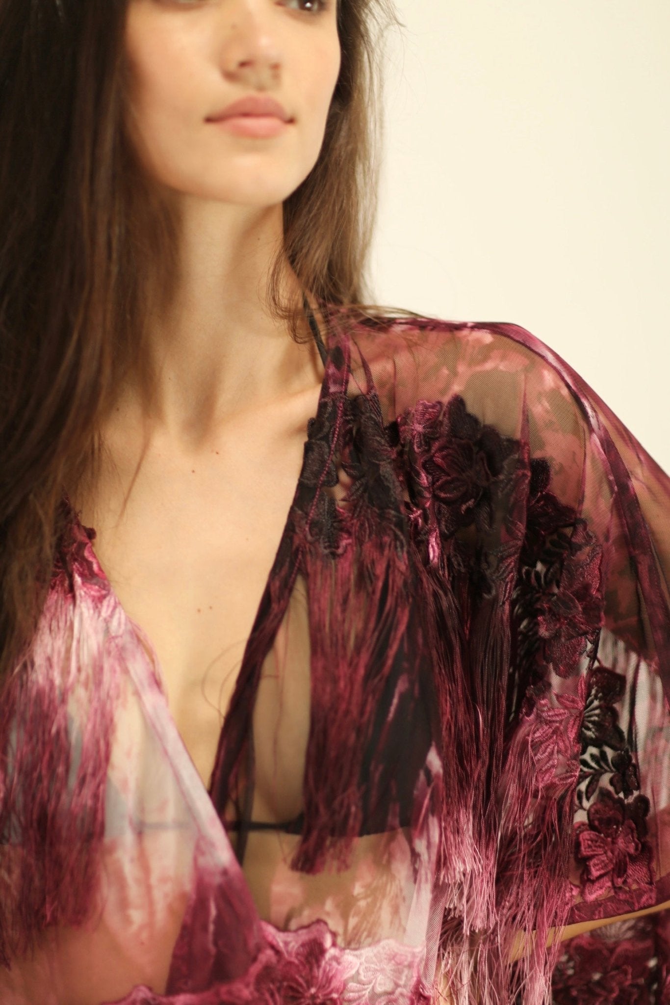 NOVELTY ASCLEPIUS TASSEL KIMONO - BANGKOK TAILOR CLOTHING STORE - HANDMADE CLOTHING