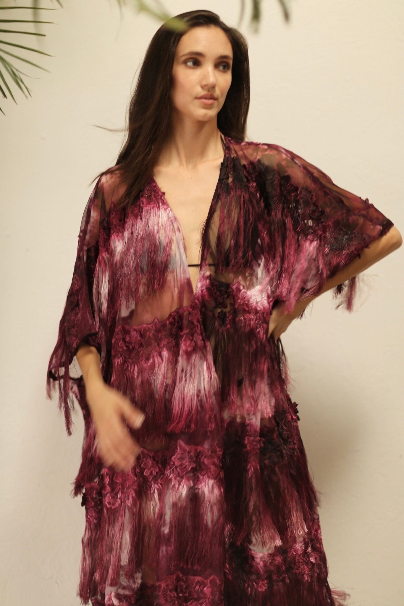 NOVELTY ASCLEPIUS TASSEL KIMONO - BANGKOK TAILOR CLOTHING STORE - HANDMADE CLOTHING