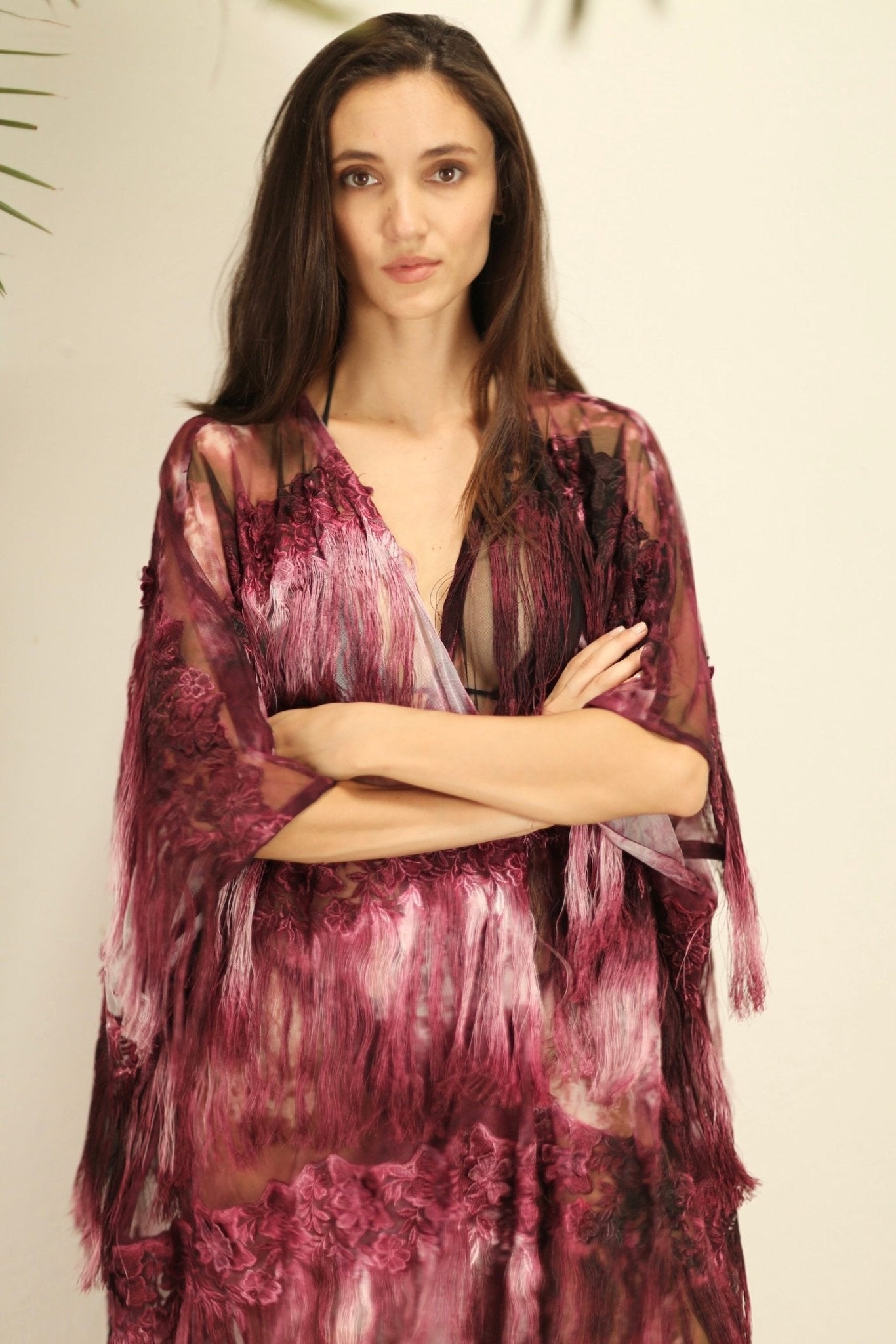 NOVELTY ASCLEPIUS TASSEL KIMONO - BANGKOK TAILOR CLOTHING STORE - HANDMADE CLOTHING
