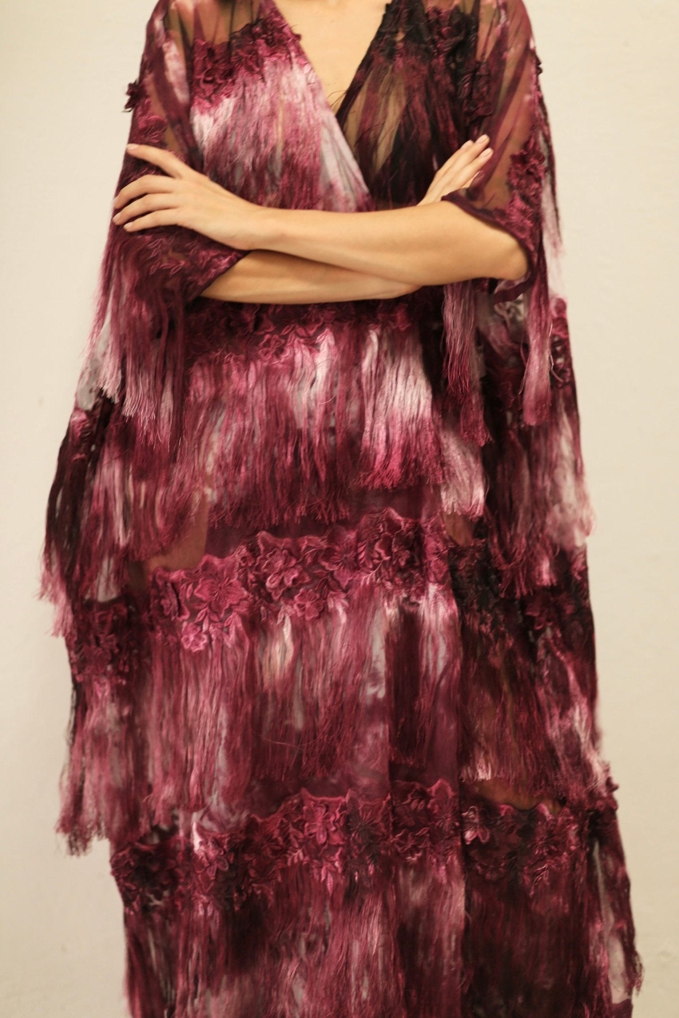 NOVELTY ASCLEPIUS TASSEL KIMONO - BANGKOK TAILOR CLOTHING STORE - HANDMADE CLOTHING
