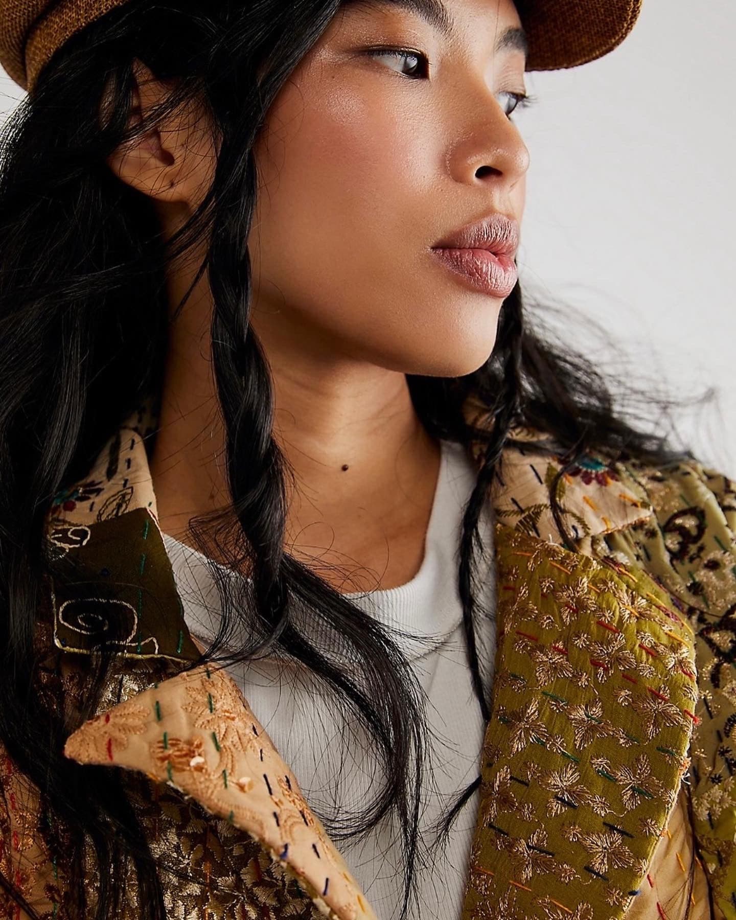 PENNY JACKET EMBROIDERED PATCHWORK X FREE PEOPLE - BANGKOK TAILOR CLOTHING STORE - HANDMADE CLOTHING