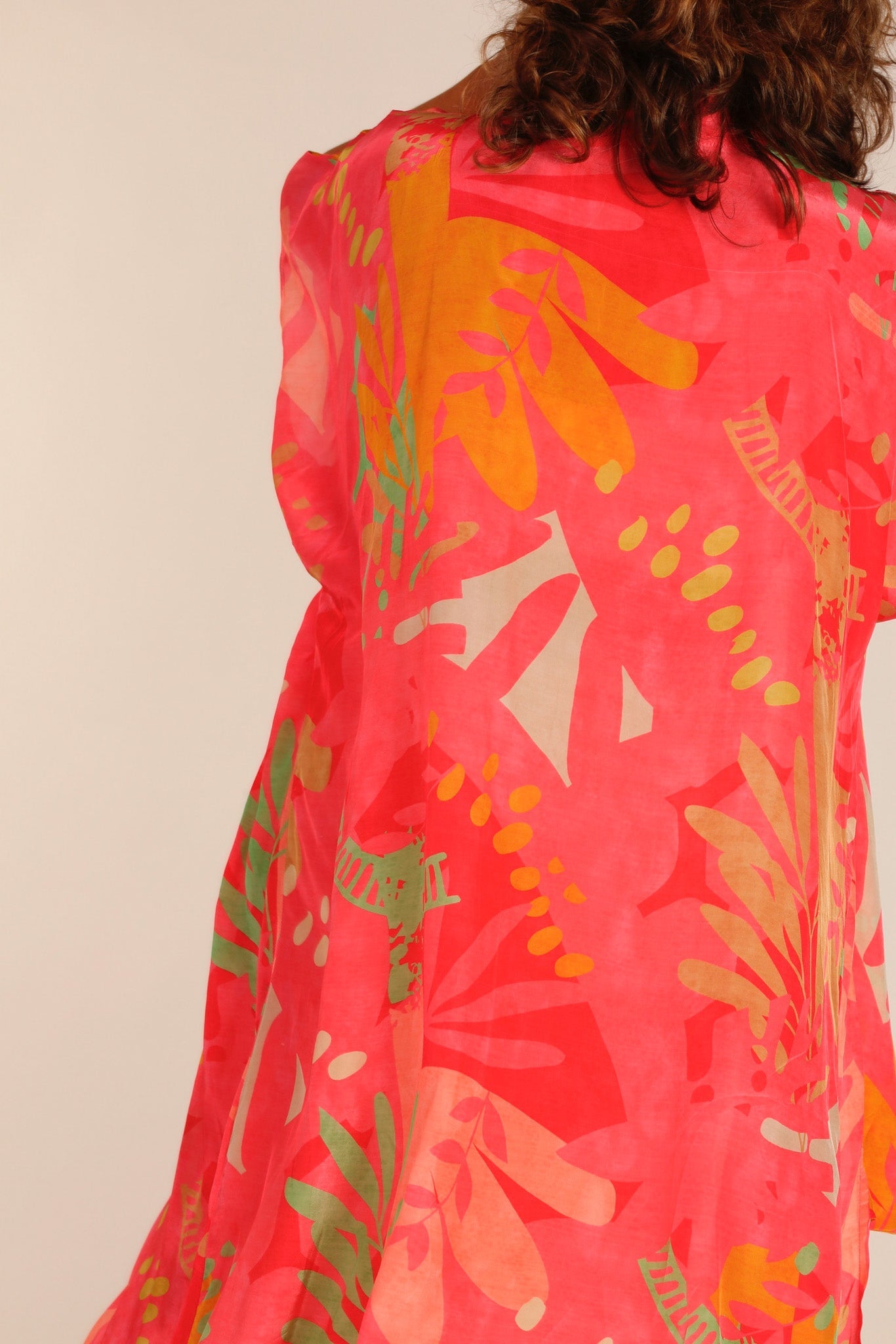 PINK SILK KIMONO SAMANTHA - BANGKOK TAILOR CLOTHING STORE - HANDMADE CLOTHING